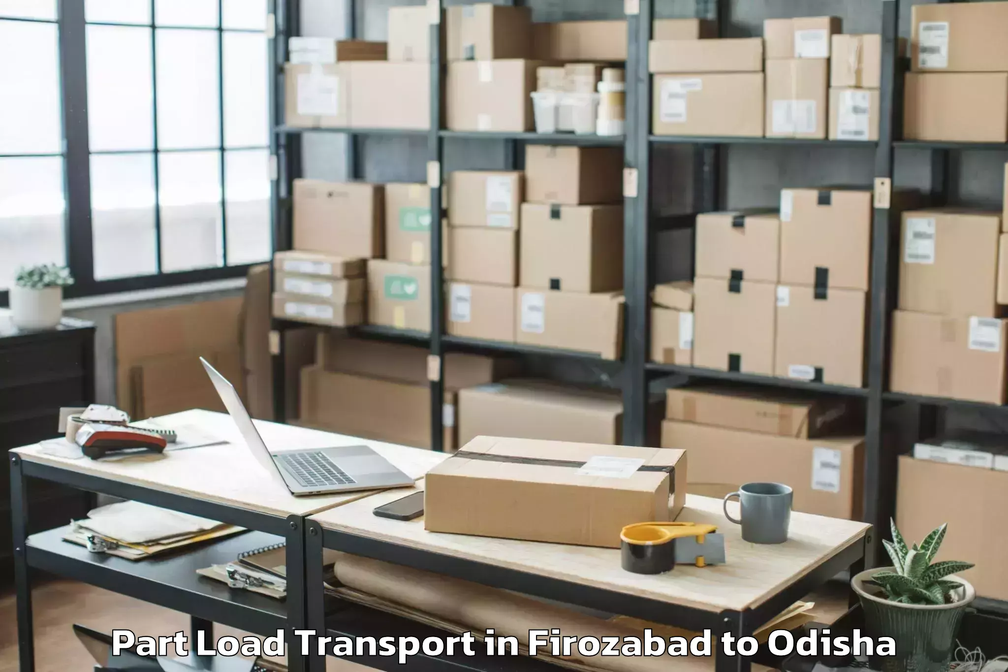 Book Firozabad to Similiguda Part Load Transport Online